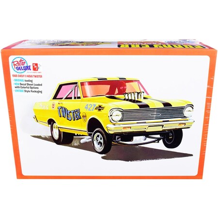 Amt 1-25 Scale 1965 Chevrolet II Nova AWB Funny Car Twister Skill 2 Model Kit AMT1293